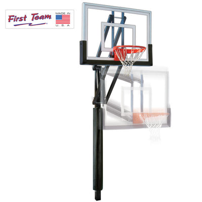 First Team Jam Turbo In Ground Adjustable Basketball Hoop