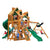 Gorilla Playsets Great Skye I Wooden Swing Set with Malibu Wood Roof, 2 Solar Wall, and 2 Slides 01-0047-AP - Swings and More