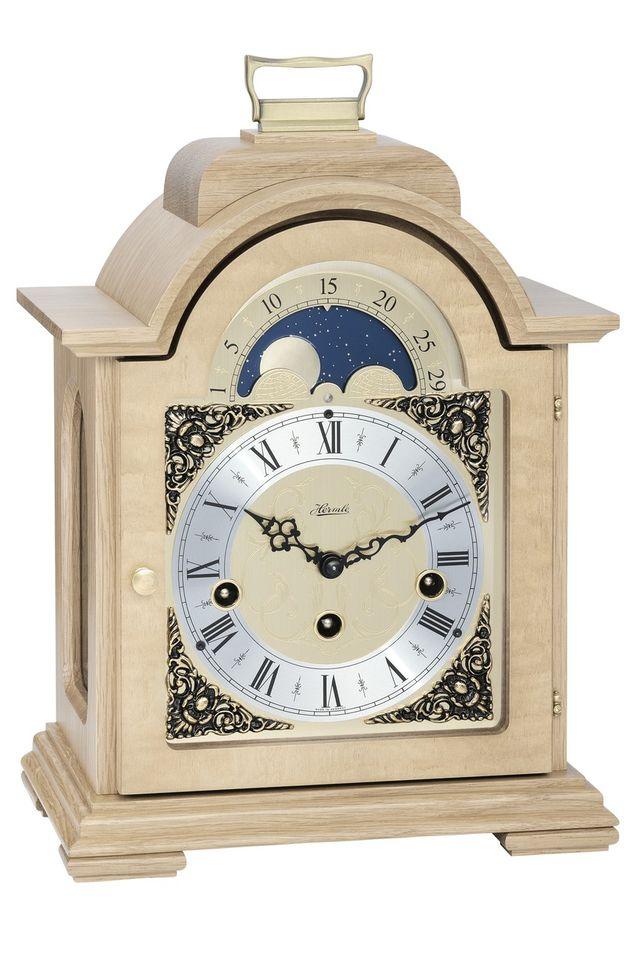 Hermle DEBDEN Mechanical Table Clock 22864050340, Light Oak