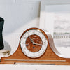 Hermle STEPNEY Quartz Tambour Mantel Clock 21092032114, Walnut