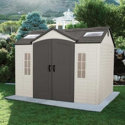 Lifetime 10 X 8 ft Outdoor Storage Shed - Swings and More