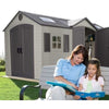 Lifetime 15 X 8 ft. Outdoor Storage Shed (Dual Entry) - Swings and More