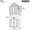 Lifetime 8 X 10 ft Outdoors Storage Shed - Swings and More