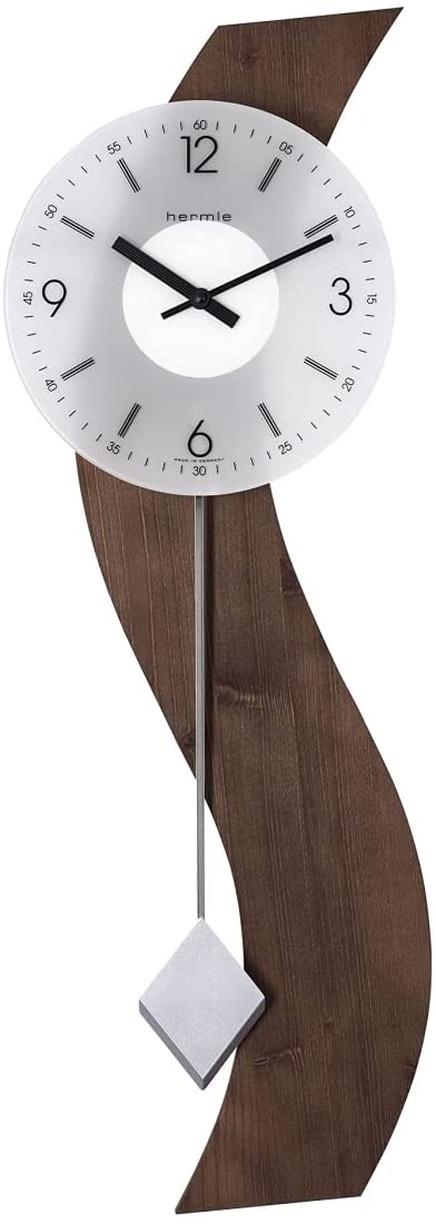 Hermle 71004032200 Marden Curved Wooden Wall Clock