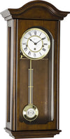 Hermle BROOKE Mechanical Regulator Wall Clock 70815Q10341, Antique Walnut