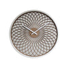Hermle 31012 Stella 3D Dial Face Pattern Wood Wall Clock with Natural Background, White