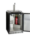Kegco Single Tap Kegerator with X-CLUSIVE Premium Direct Draw Kit - Right Hinge  HK38BSU-1 - Swings and More