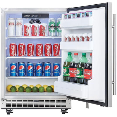 Danby Silhouette Professional Aragon 5.5 Cu. Ft. Outdoor Rated Refrigerator - Stainless Steel - Swings and More