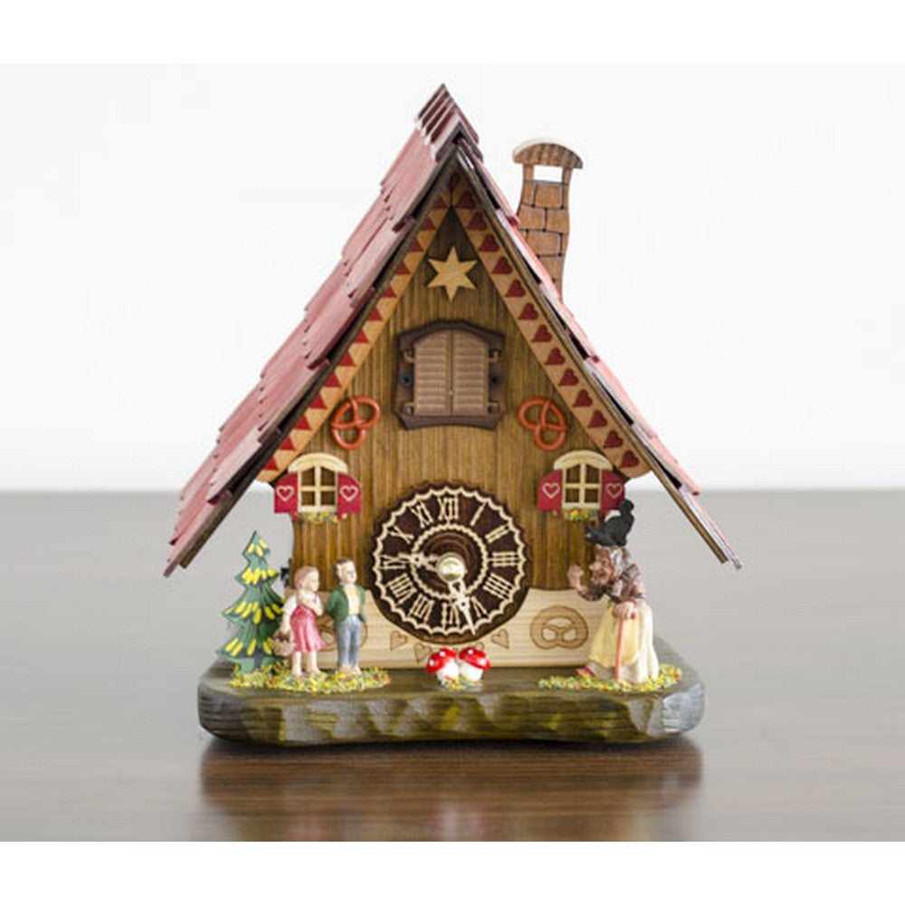 Hermle Hansel & Gretel German Mantel Cuckoo Clock 65000