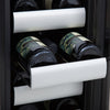 Whynter Elite 40 Bottle Seamless Stainless Steel Door Dual Zone Built-in Wine Refrigerator  BWR-401DS - Swings and More