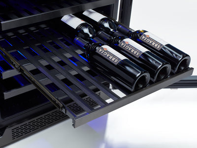 Zephyr 24" Dual Zone Wine Cooler - Black Stainless