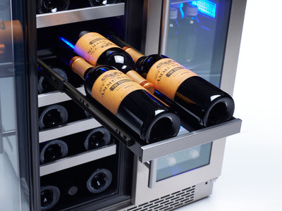Zephyr 24" French Door Dual Zone Wine & Beverage Cooler