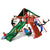 Gorilla Sun Climber Extreme Playset w/ Sunbrella® Canvas Forest Green 01-0041-2 - Swings and More