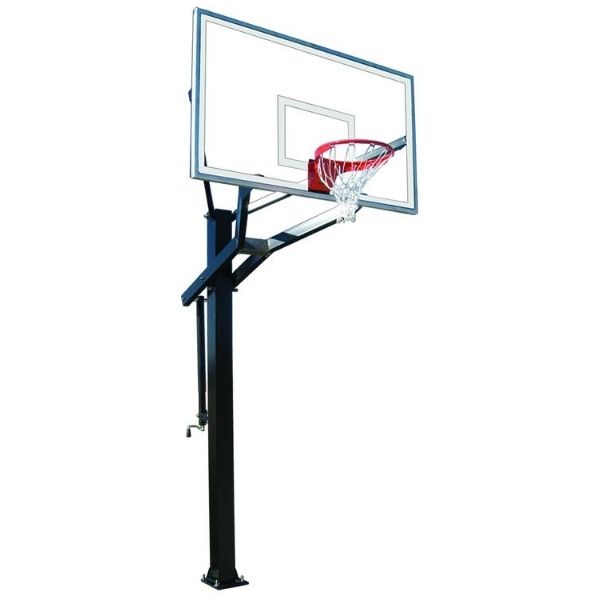 First Team PowerHouse 672 In Ground Adjustable Basketball Hoop