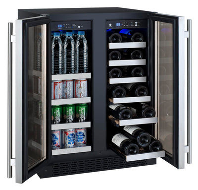 Allavino 2 Door Wine Refrigerator/Beverage Center - Stainless Steel Doors VSWB-2SSFN - Swings and More