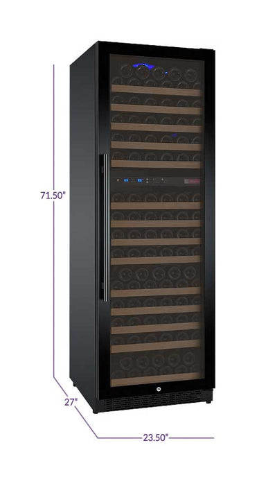 Allavino FlexCount Series 172 Bottle Dual Zone Wine Refrigerator with Black Door & Right Hinge VSWR172-2BWRN - Swings and More