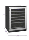 Allavino FlexCount Series 56 Bottle Single Zone Wine Refrigerator with Right Hinge VSWR56-1SSRN - Swings and More