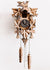 Hermle SILAS Carved leaves and Bird Black Forest Quartz Cuckoo Clock, Model 72000