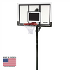 Lifetime Adjustable In-Ground Basketball Hoop 54-Inch Polycarbonate - Swings and More