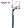 First Team Tyrant Impervia Fixed Height Basketball Hoop