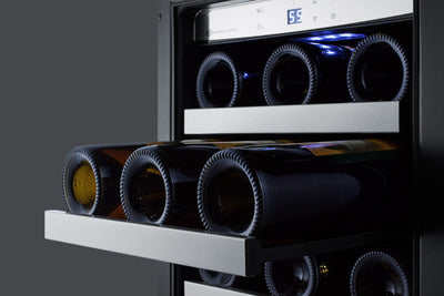 Summit 33 Bottle 15" Wide Built-In Wine Cellar CL15WCCSS - Swings and More