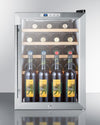 Summit Compact Built-In 22 Bottle  Wine Cellar - Swings and More