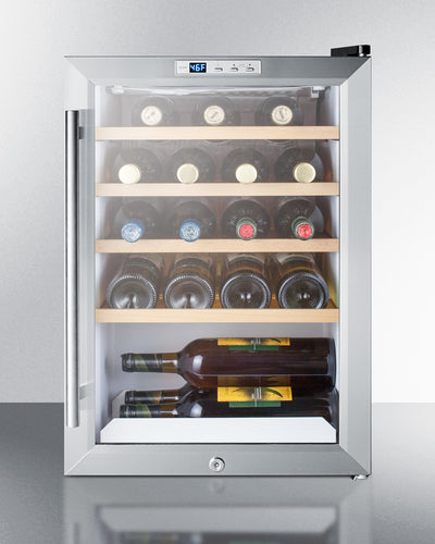 Summit Compact Built-In 22 Bottle  Wine Cellar - Swings and More