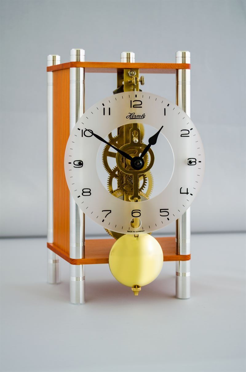 Hermle KERI Modern Skeleton Mantel Clock Model 23036U30721