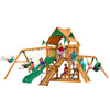 Gorilla Playsets Frontier Swing Set with Wood Roof 01-0004-AP - Swings and More