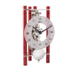 Hermle LAKIN Mechanical Mantel Clock 23025360721, Red / Silver Pendulum