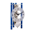 Hermle LAKIN Mechanical Mantel Clock 23025Q70721, Blue / Silver Pendulum