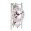 Hermle LAKIN Mechanical Mantel Clock 23025X40721, Silver / Silver Pendulum