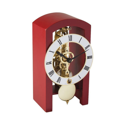 Hermle PATTERSON Mechanical Table Clock #23015360721, Red