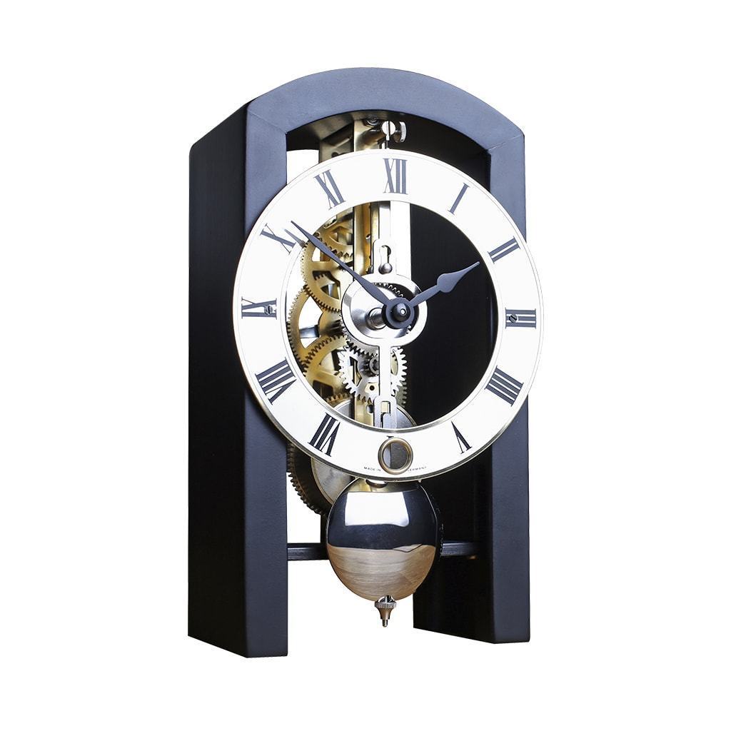Hermle PATTERSON Mechanical Table Clock #23015740721, Black