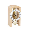 Hermle PATTERSON Mechanical Table Clock #23015T90721, Natural Pine