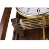 Hermle CARRINGTON Regulator Wall Clock 70989030141, Walnut, 1/2 Strike, 14-Day Reserve