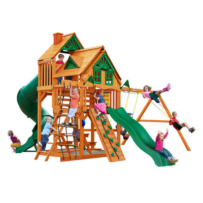 Gorilla Playsets Great Skye I Treehouse Swing Set 01-0058-AP - Swings and More