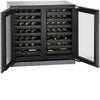 U-Line 36" Wide 3000 Series 62 Bottle Dual Zone Panel Overlay Wine Refrigerator - Swings and More