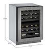 U-Line 24" Wide 3000 Series 43 Bottle Dual Zone Wine Refrigerator - Swings and More