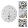 Hermle AVA Mechanical Glass Wall Clock 30906000791, Nickel