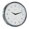 Hermle METROPOLITAN Quartz Wall Clock 30466002100, Stainless Steel