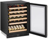 U-Line 24" Wide 48 Bottle Single Zone Stainless Steel  Wine Refrigerator Right Hinge - Swings and More