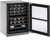 U-Line 24" Wide 3000 Series 43 Bottle Dual Zone Wine Refrigerator - Swings and More