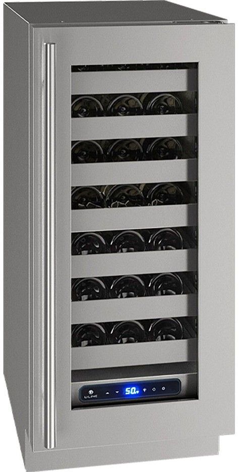U-Line 15" Wine Captain 5 Series 28 Bottle Wine Refrigerator UHWC515-SG41A - Swings and More