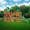Gorilla Playsets Treasure Trove I Swing Set with Green Vinyl Canopy 01-1021-AP-1 - Swings and More