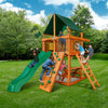 Gorilla Playset Chateau Tower  w/ Amber Posts and Sunbrella® Canvas Forest Green Canopy  01-0061-AP-2 - Swings and More